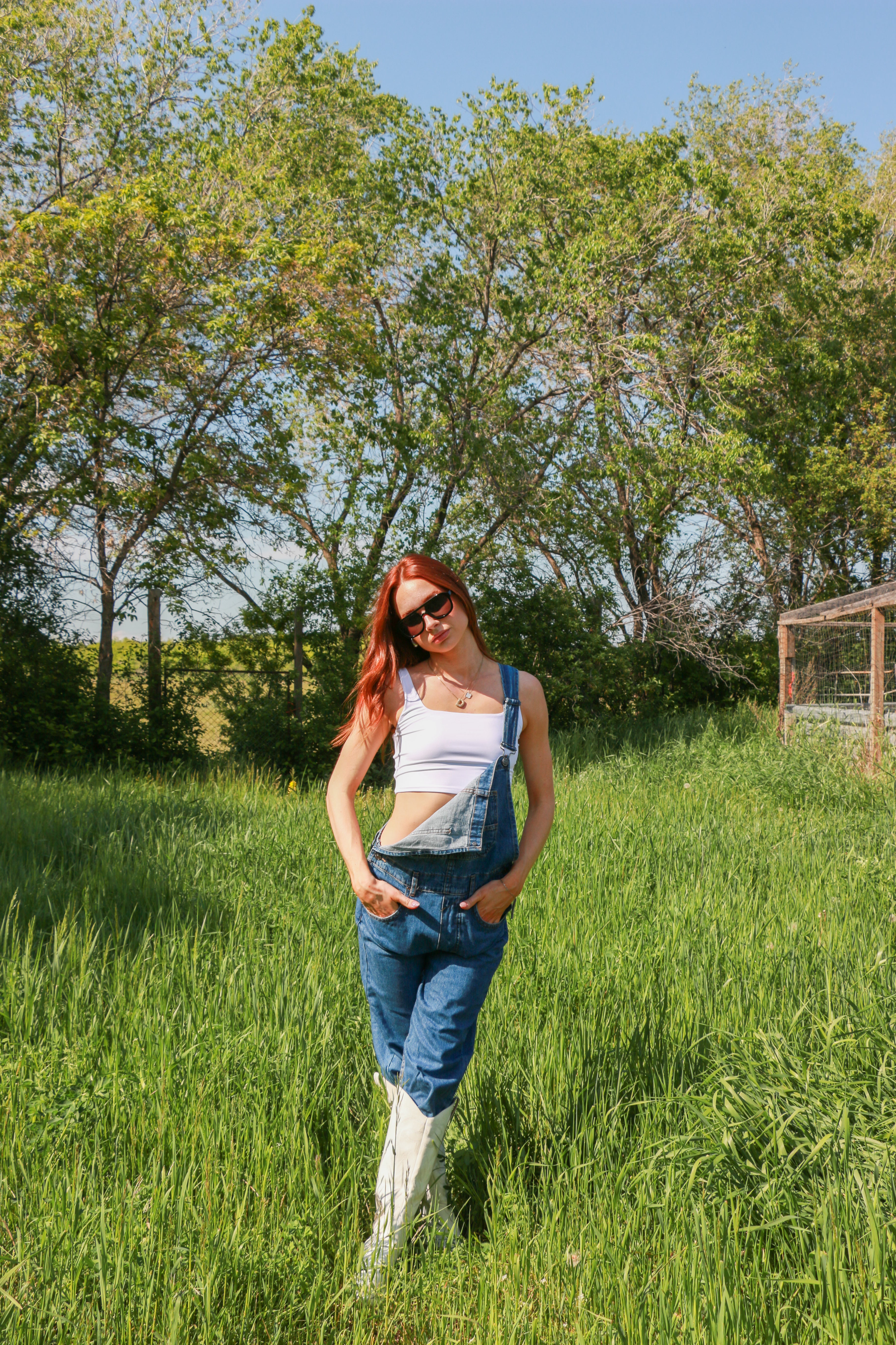 We The Free Ziggy Denim Overalls featuring a relaxed, vintage-inspired fit with wide legs and a distressed, worn-in look. The overalls have adjustable shoulder straps, a front bib pocket, and a button-up closure, offering both style and comfort for everyday wear, Sapphire Blue