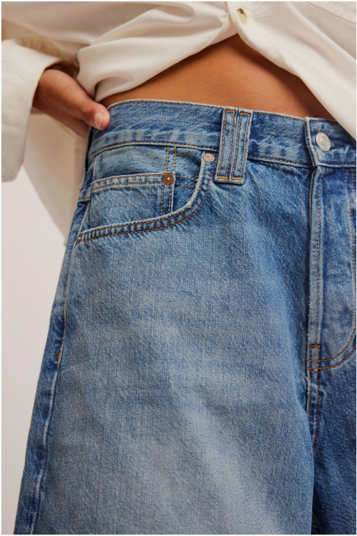 We The Free Montana Shorts with a relaxed, mid-rise fit and a button and zipper closure. Made from soft, lightweight fabric, these casual shorts feature a distressed, worn-in look with frayed hems for a laid-back, boho-inspired style, Haven