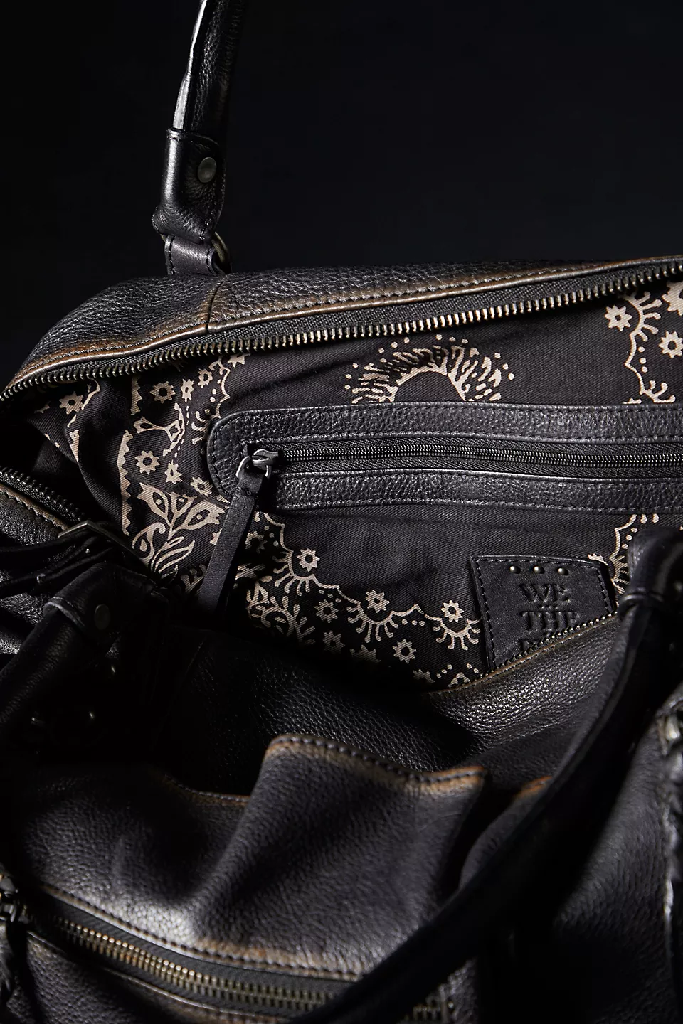 We the Free Emerson Tote Bag showcasing a spacious, simple design with sturdy handles, ideal for carrying essentials in style, Coal