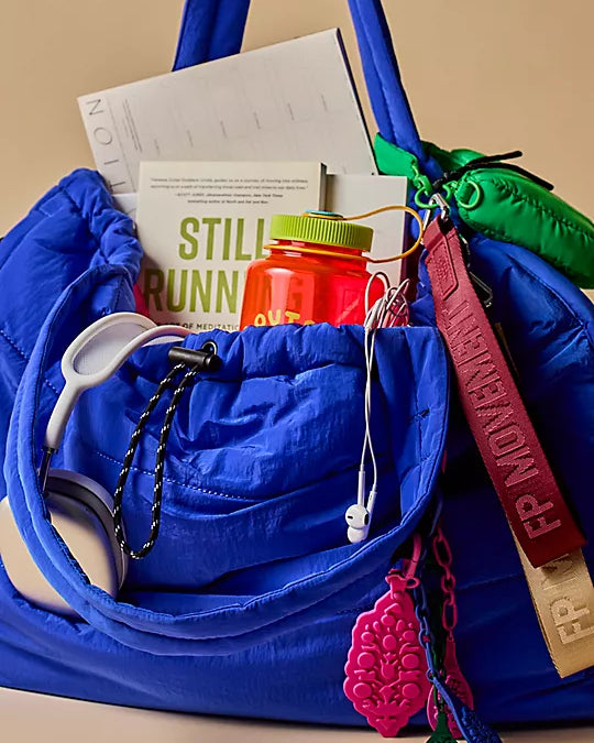 Free People There It Is Keychain – A sporty and versatile keychain with the FP Movement logo at the center, Mahogany