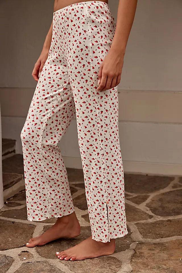 Free People Fresh in Love Set featuring a matching top and bottoms with a relaxed fit, soft fabric, and stylish design, Bluebird Combo