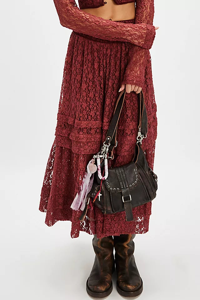 We the Free Baby Leigh Distressed Tote with a soft, durable fabric and roomy interior, perfect for carrying essentials in style, Aged Graphite