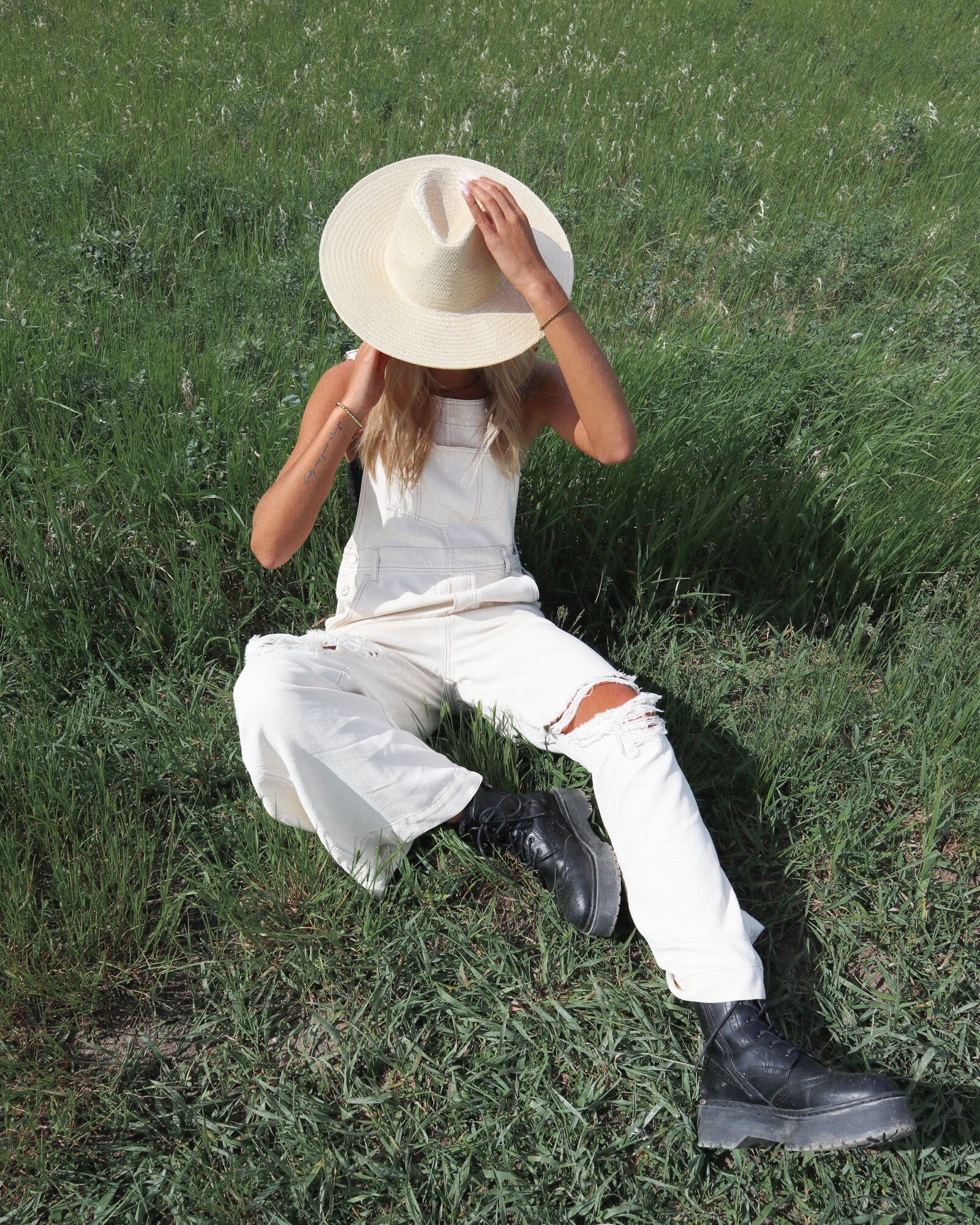 Free People Super Slouchy Overall – A relaxed-fit overall with adjustable straps, a slouchy silhouette, Warm White