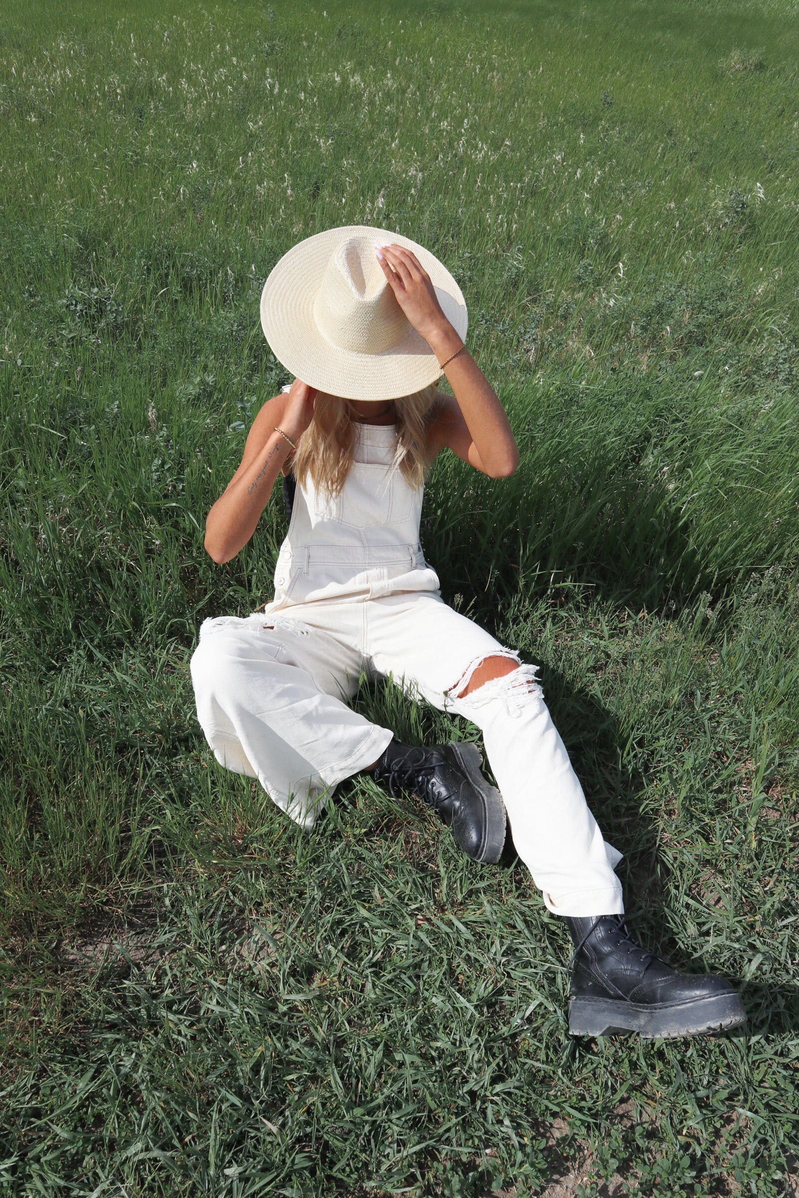 Free People Super Slouchy Overall – A relaxed-fit overall with adjustable straps, a slouchy silhouette, Warm White