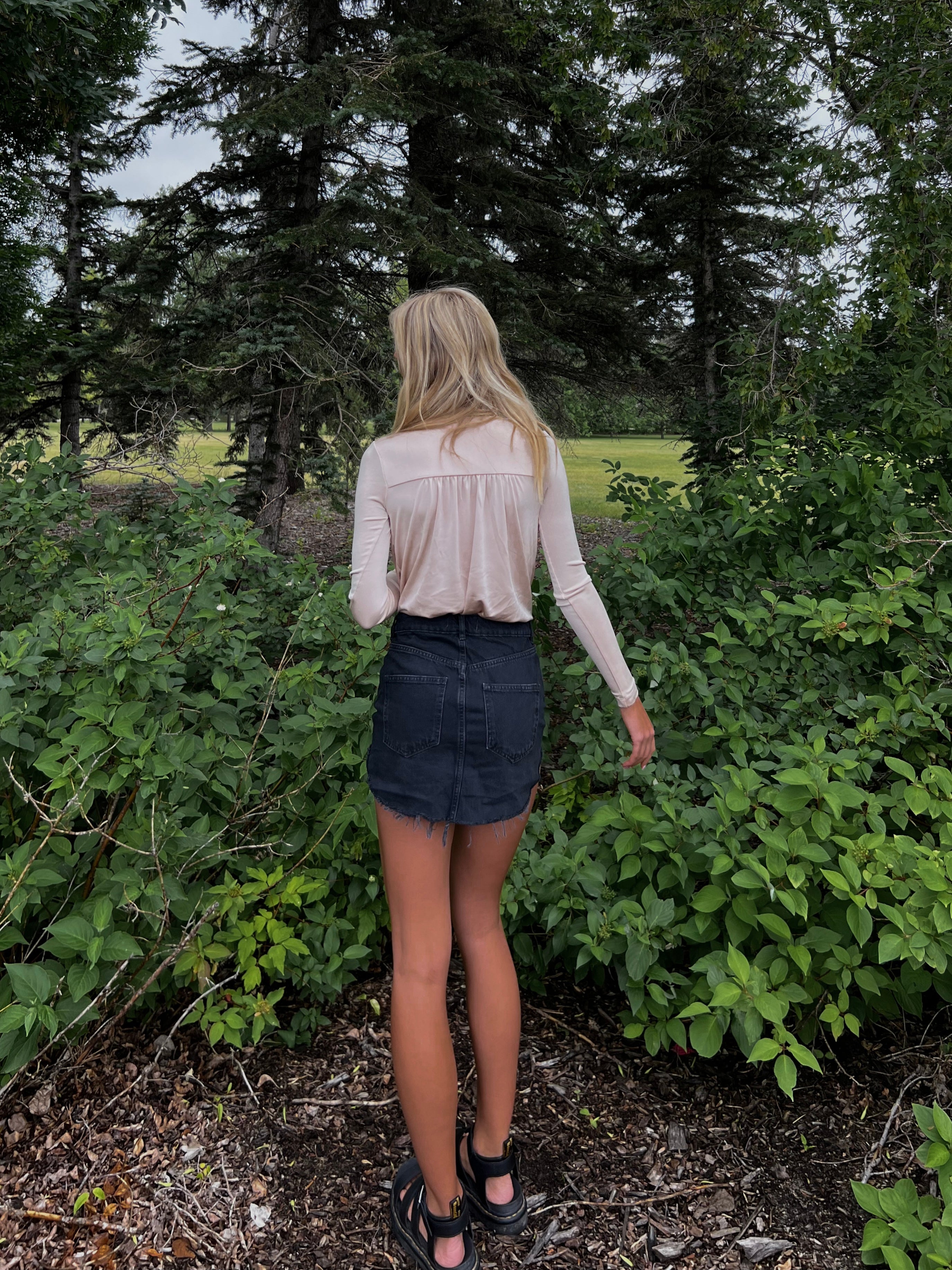 Free People Turnt Bodysuit – A form-fitting bodysuit with a high neckline, sleeveless design, and smooth fabric, Ocean Pearl