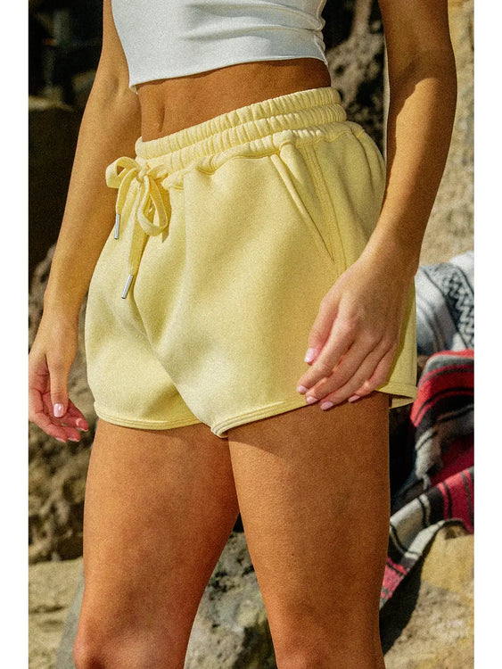 Drift Lounge Shorts | Butter Yellow