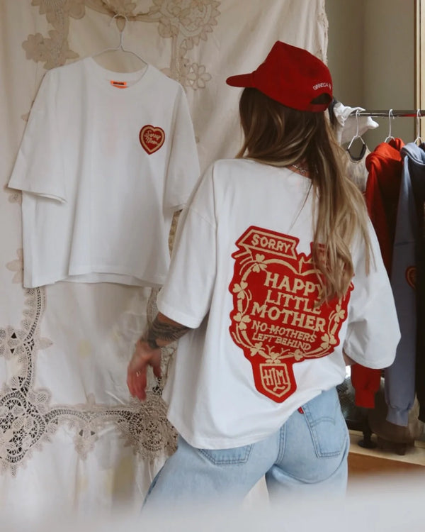Sorry Mom Tee | White