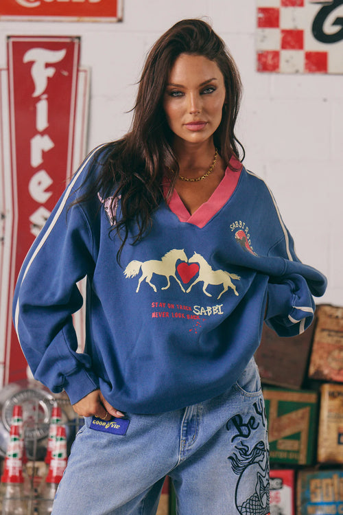 I Love Country Music V-Neck Crew