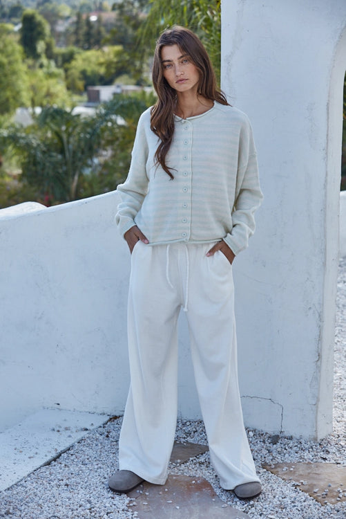 Striped Knit Cardigan