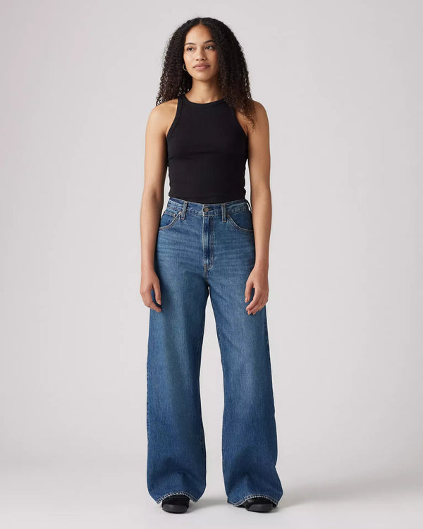 Cinched Baggy Jeans