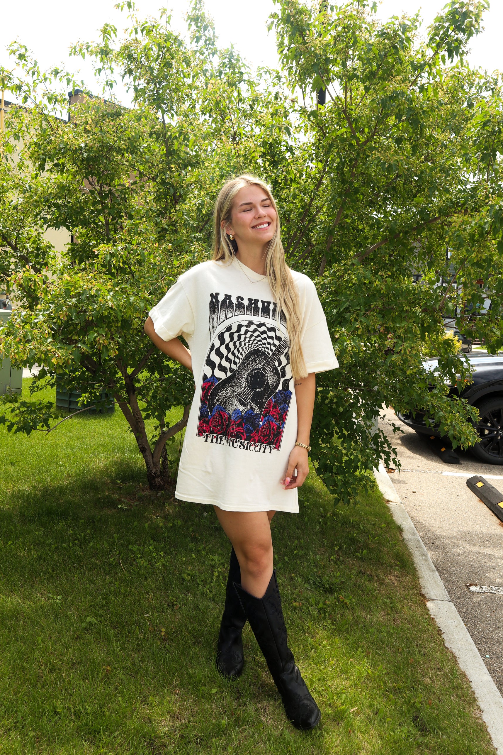 nashville t shirt dress Nashville Graphic T-Shirt Dress
