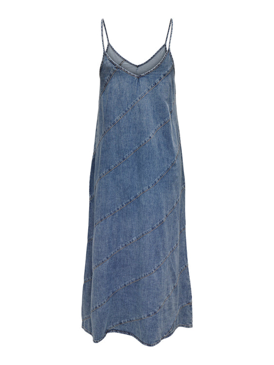 Dia Denim Maxi Dress | Light Blue Denim
