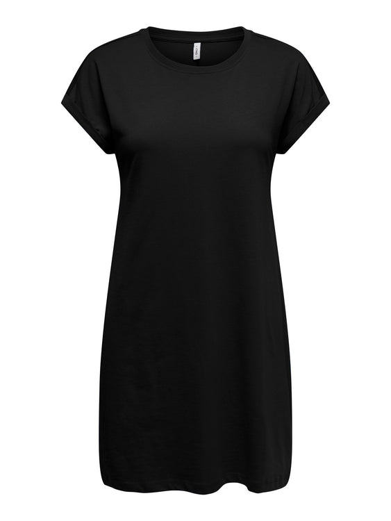 Bloom T-Shirt Dress | Black