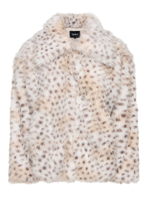 Jade Faux Fur Jacket | Snow Leopard