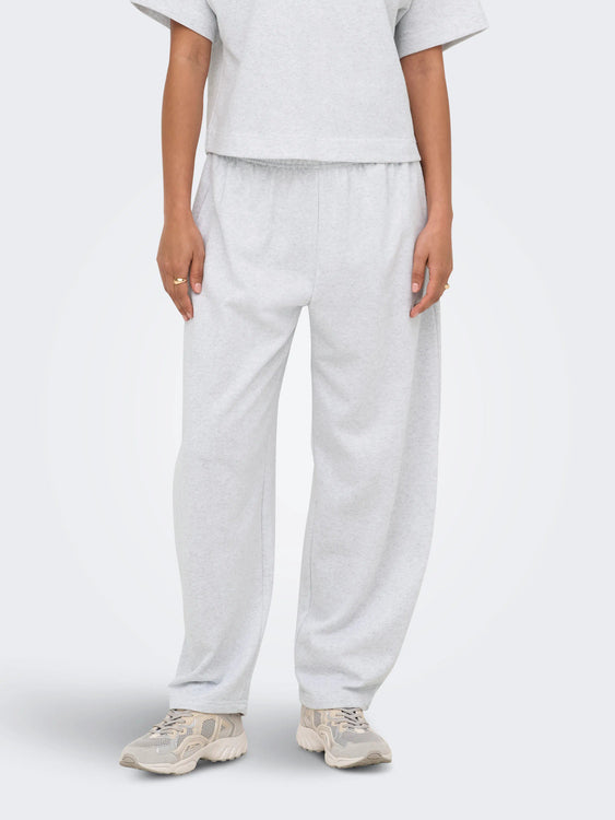 Ofelia Barrel Sweatpants | Light Grey Melange