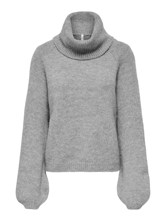 Sophie Rollneck Sweater | Medium Grey Melange