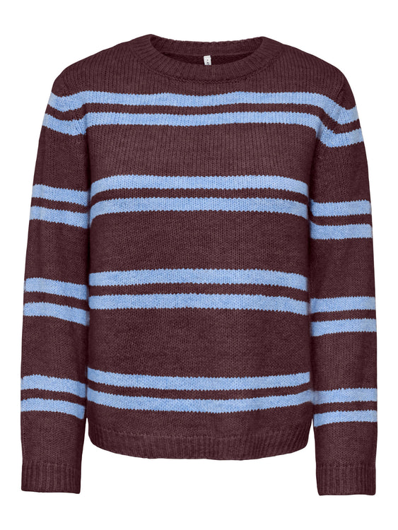 Sophie Knit Crewneck Sweater | Bel Air Blue Stripe