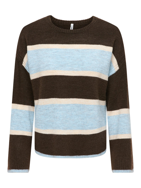 Talio Knit Sweater | Demitasse Stripe