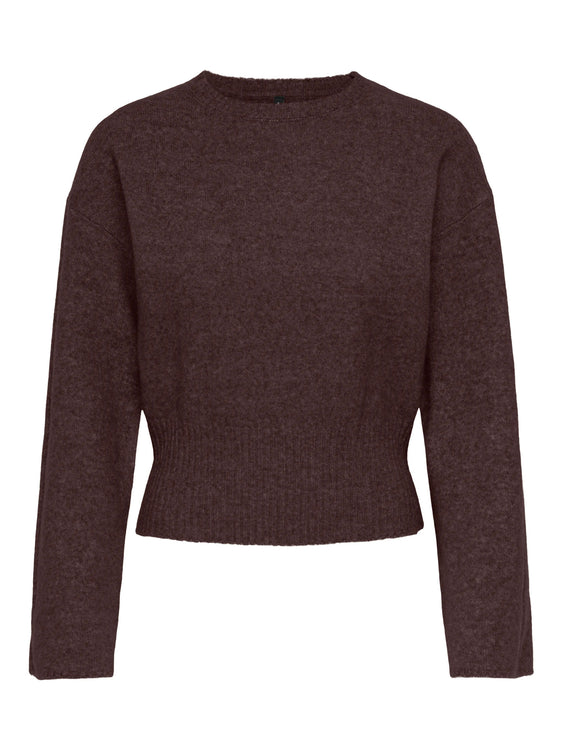 Macey Knit Pullover | Coffee Bean Melange