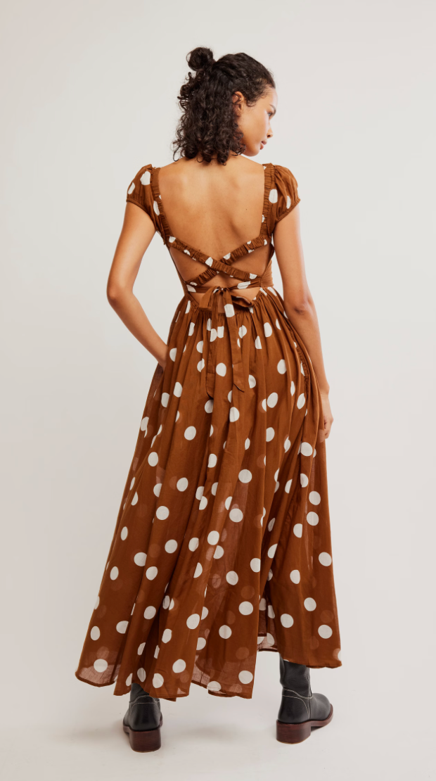 Free People Ultraviolet Dress, featuring a flowy silhouette and a relaxed, bohemian style in Oak combo