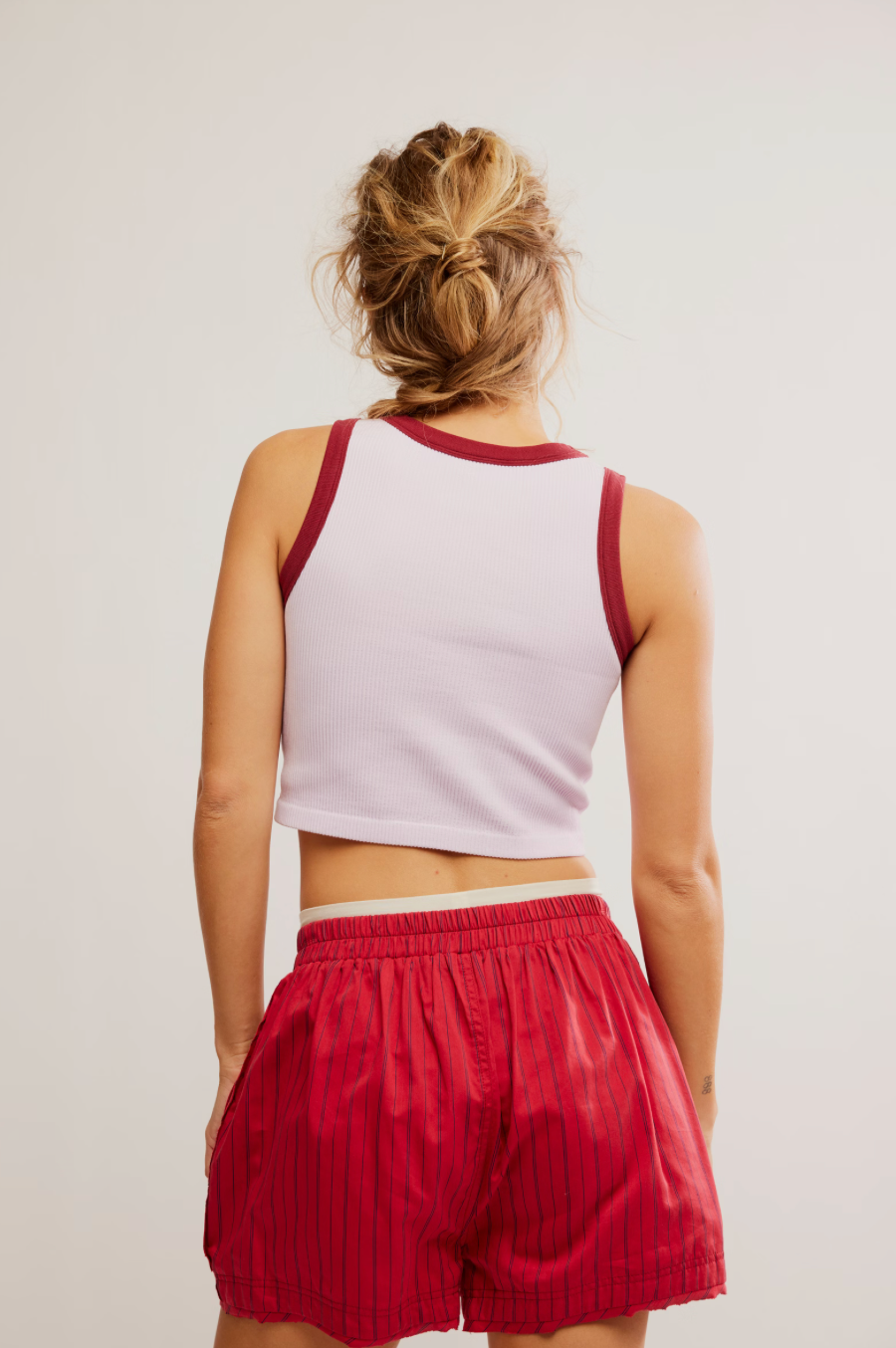 Free People Make It Happen Brami with a stretchy, snug fit, scoop neckline, and cropped design, Falling Petals