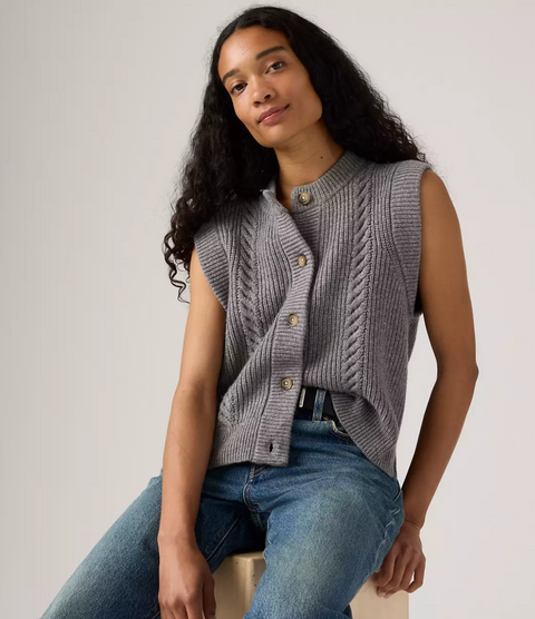 Ines Cable Sweater Vest