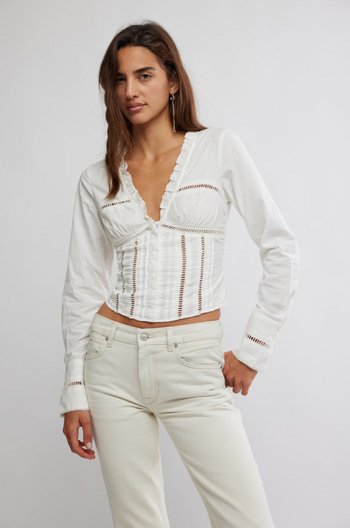 Frankie Corset Top | Clean Ivory