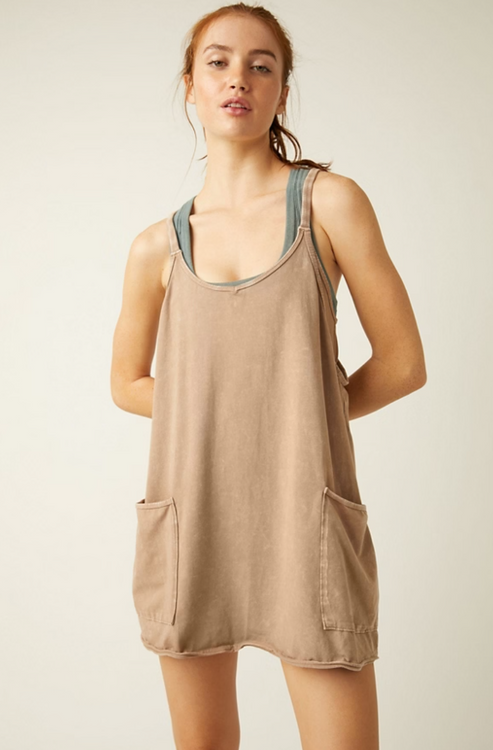 Hot Shot Mini Dress | Mocha Latte