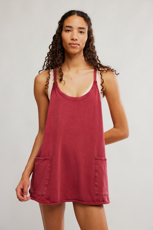 Hot Shot Mini Dress | Brick