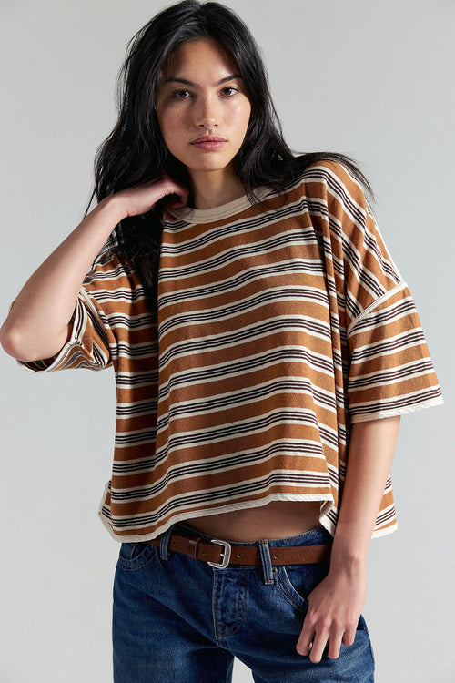 Clean Rugby Tee | Almond Combo