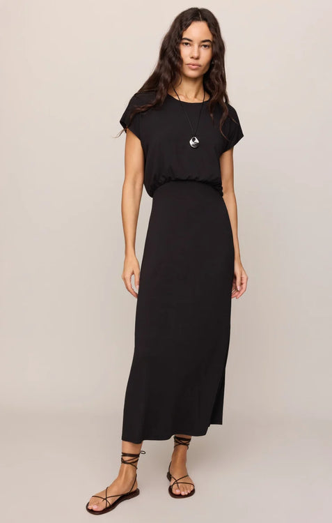 Anika Jersey Midi Dress | Black