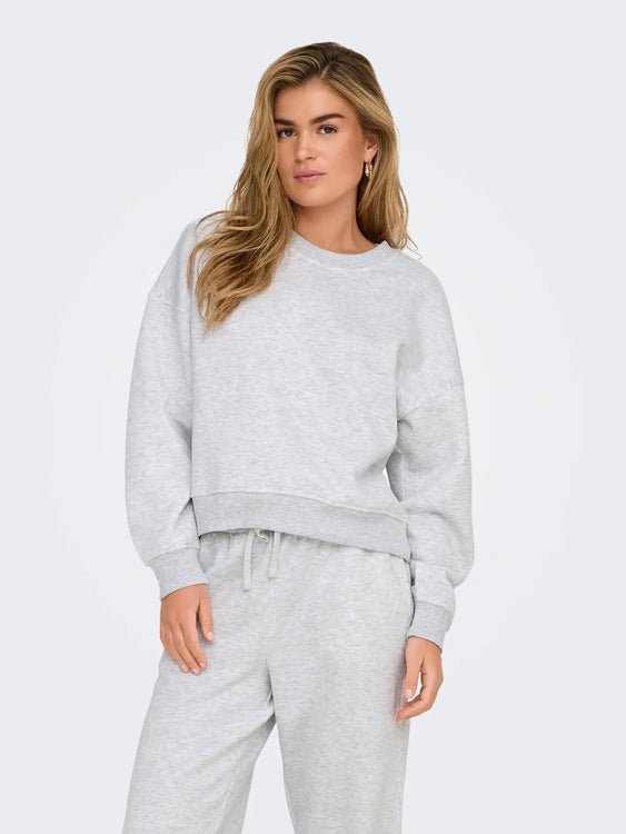 Cloud Crewneck | Light Grey Melange