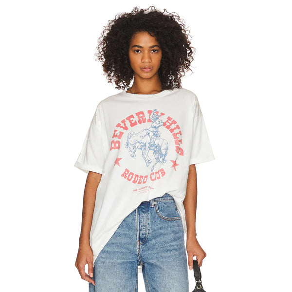 Beverly Hills Rodeo Club Oversized Tee | White