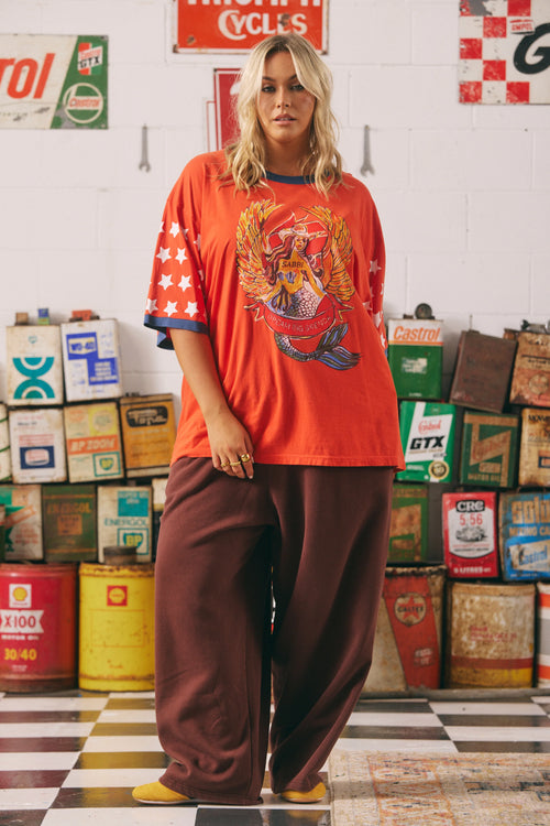 The Very Oversized Vintage Dream Big Brenda Tee | Red