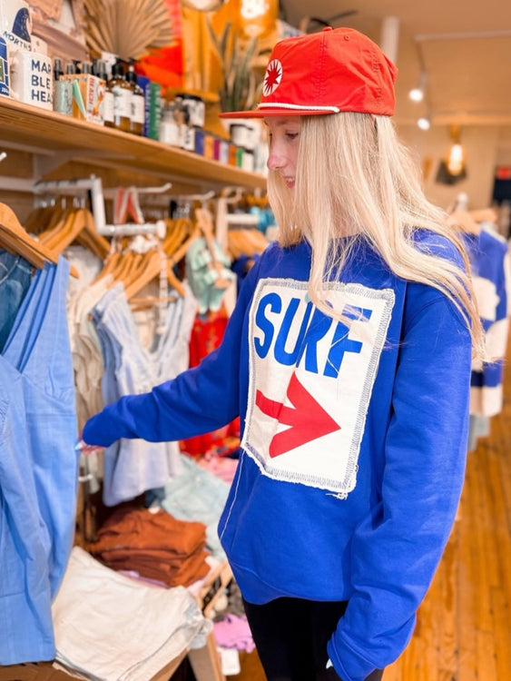 Cabana Club Surf This Way Sweatshirt | Royal Blue