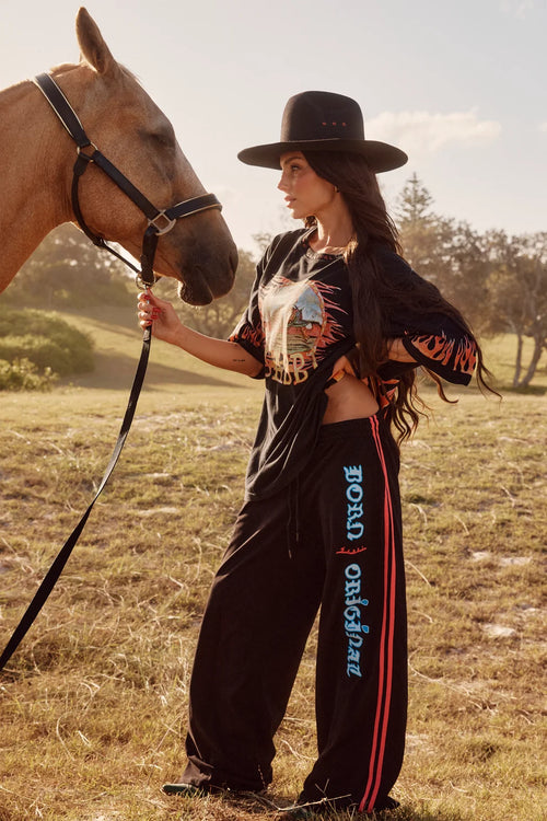 The Flaming Cowboy Chino Pants | Black