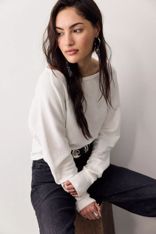 Jess Long Sleeve | Clean Ivory