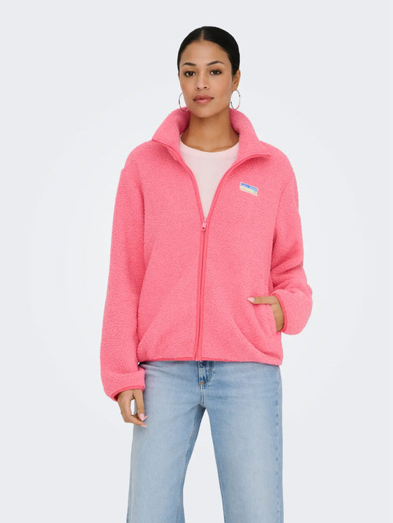 Eva Teddy Jacket | Pink Lemonade