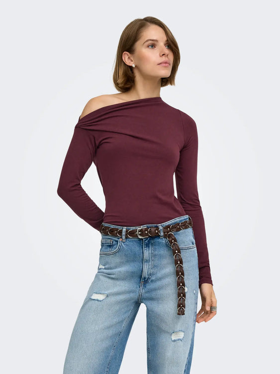 Sia Asymmetric Long Sleeve | Fig