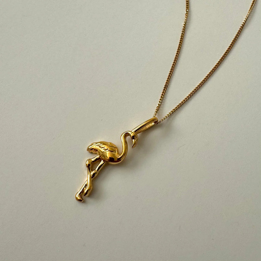Flamingo Necklace Gold