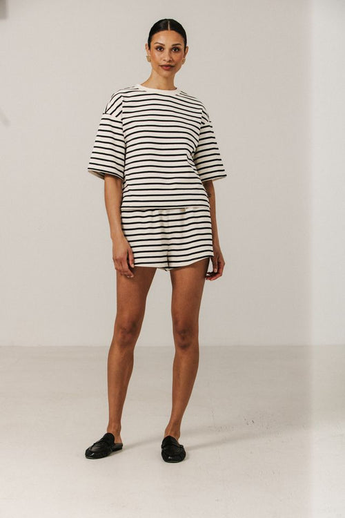 Striped Little Sister Short | Black Stripe