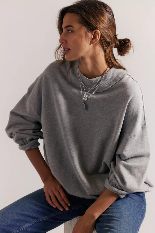 Palm Springs Pullover | Heather Grey