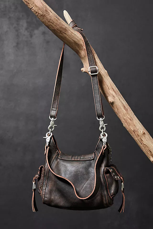 We the Free Baby Leigh Distressed Tote with a soft, durable fabric and roomy interior, perfect for carrying essentials in style, Aged Graphite