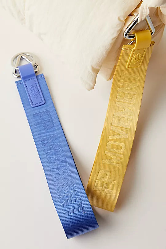 Free People There It Is Keychain – A sporty and versatile keychain with the FP Movement logo at the center,