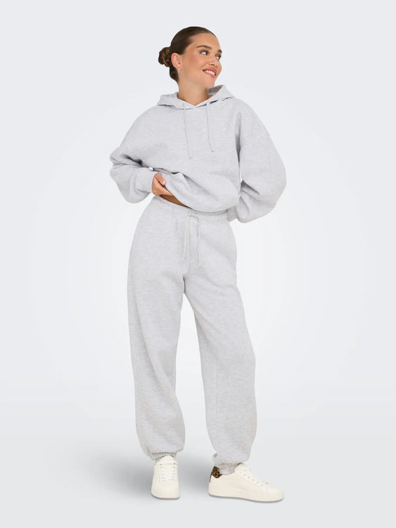 Cloud Cuff Jogger | Light Grey Melange
