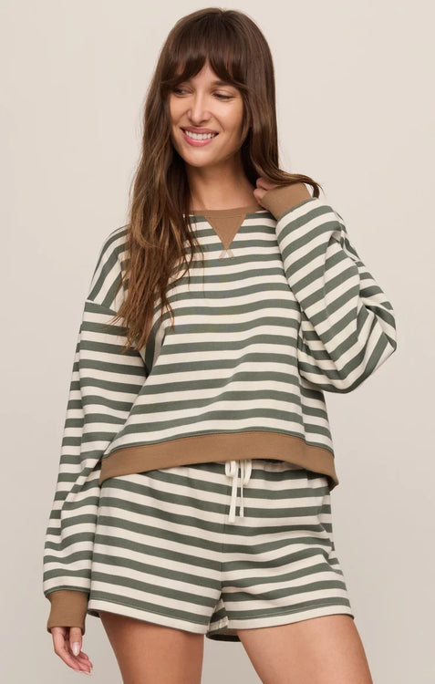 Low Key Stripe Sweatshirt | Monstera