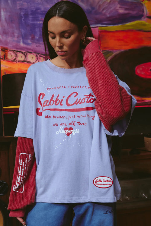 The Long Sleeve Sabbi Custom Tee | Lilac