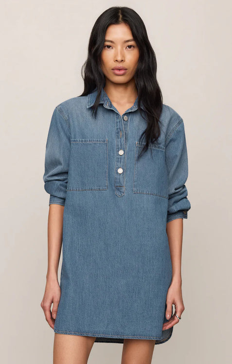 Lucie Denim Shirt Dress | Dreamstate