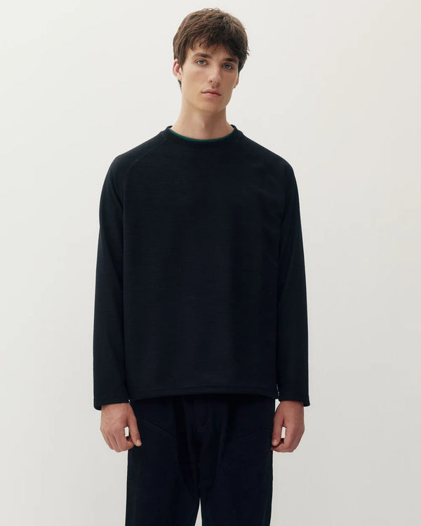 Marled Thermal | Jet Black