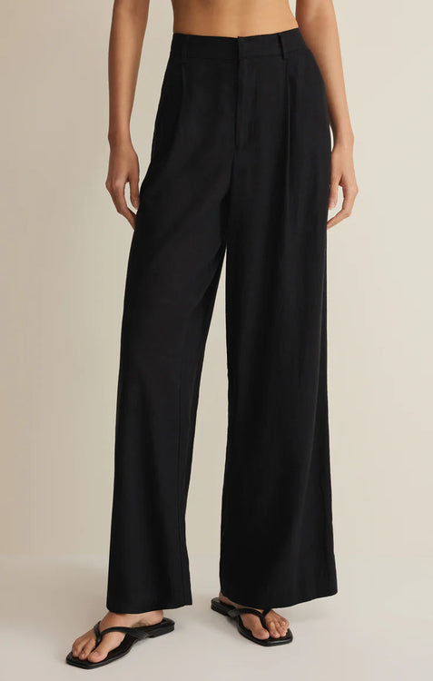 Overlook Linen Pant | Black